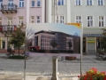 Tablice promujące budynek Energis na ulicy Sienkiewicza w Kielcach